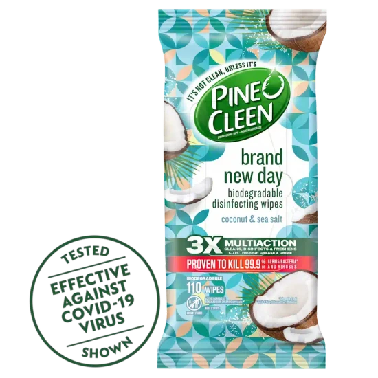 1897743_Hygiene_AU_Pine O Cleen_Brand New Day Coconut & Salt Disinfectant Wipes 110s_1x1_V1.webp