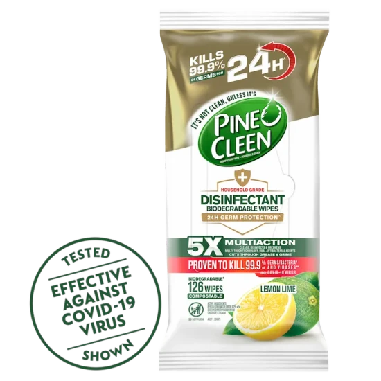 1897743_Hygiene_AU_Pine O Cleen_Disinfectant Wipes 24 Hour Protection Lemon 126s_1x1_V1.png
